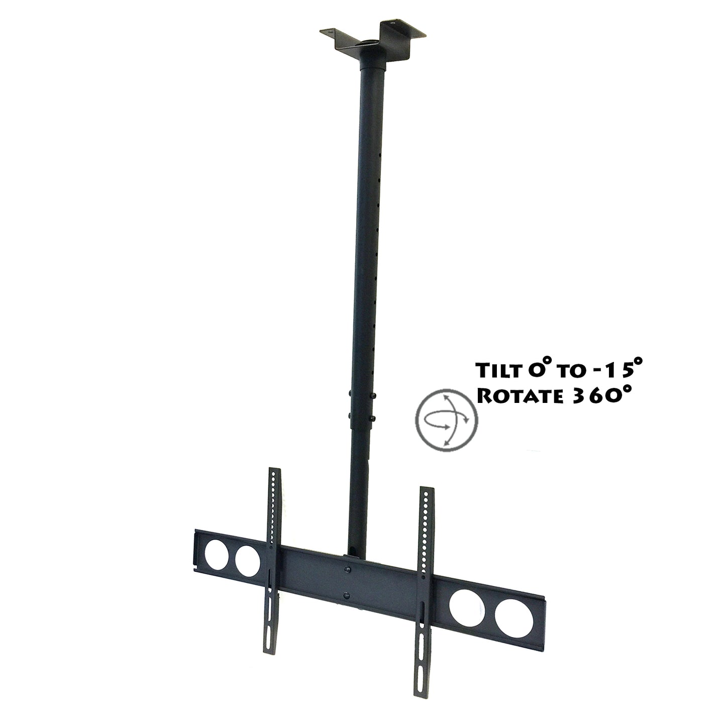 MegaMounts - Soporte para televisor de techo inclinable de servicio pesado para televisores LCD, LED y de plasma de 37" - 70"