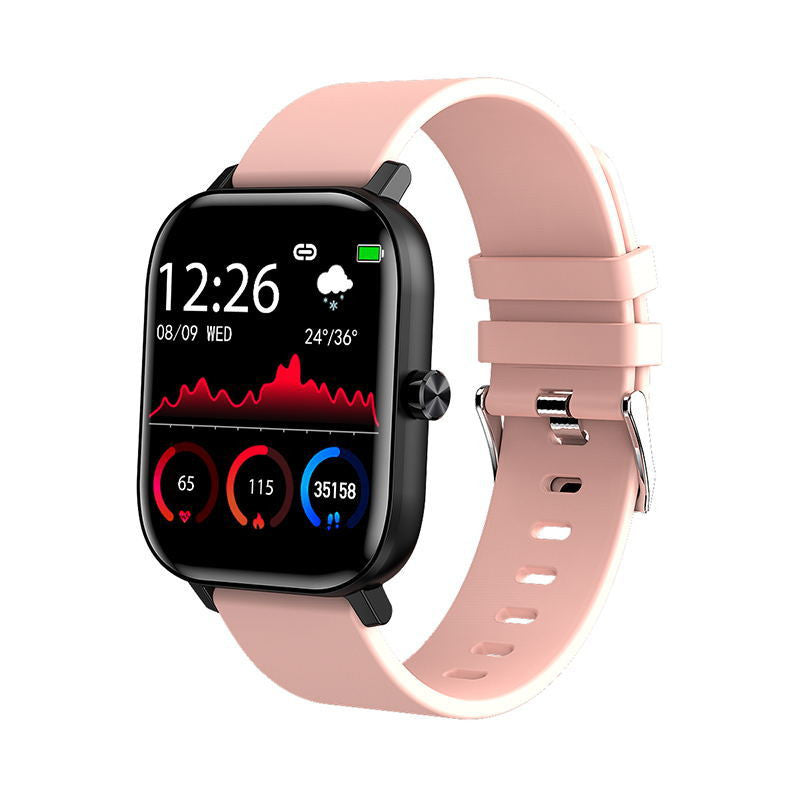 Color: Pink - Unisex Smart Watch Waterproof Watch Smart