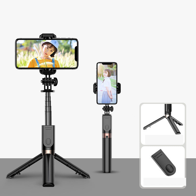 estilo: A, potencia: USB - Nueva aleación de aluminio Cámara inalámbrica Bluetooth Fotografía Plegable Selfie Stick