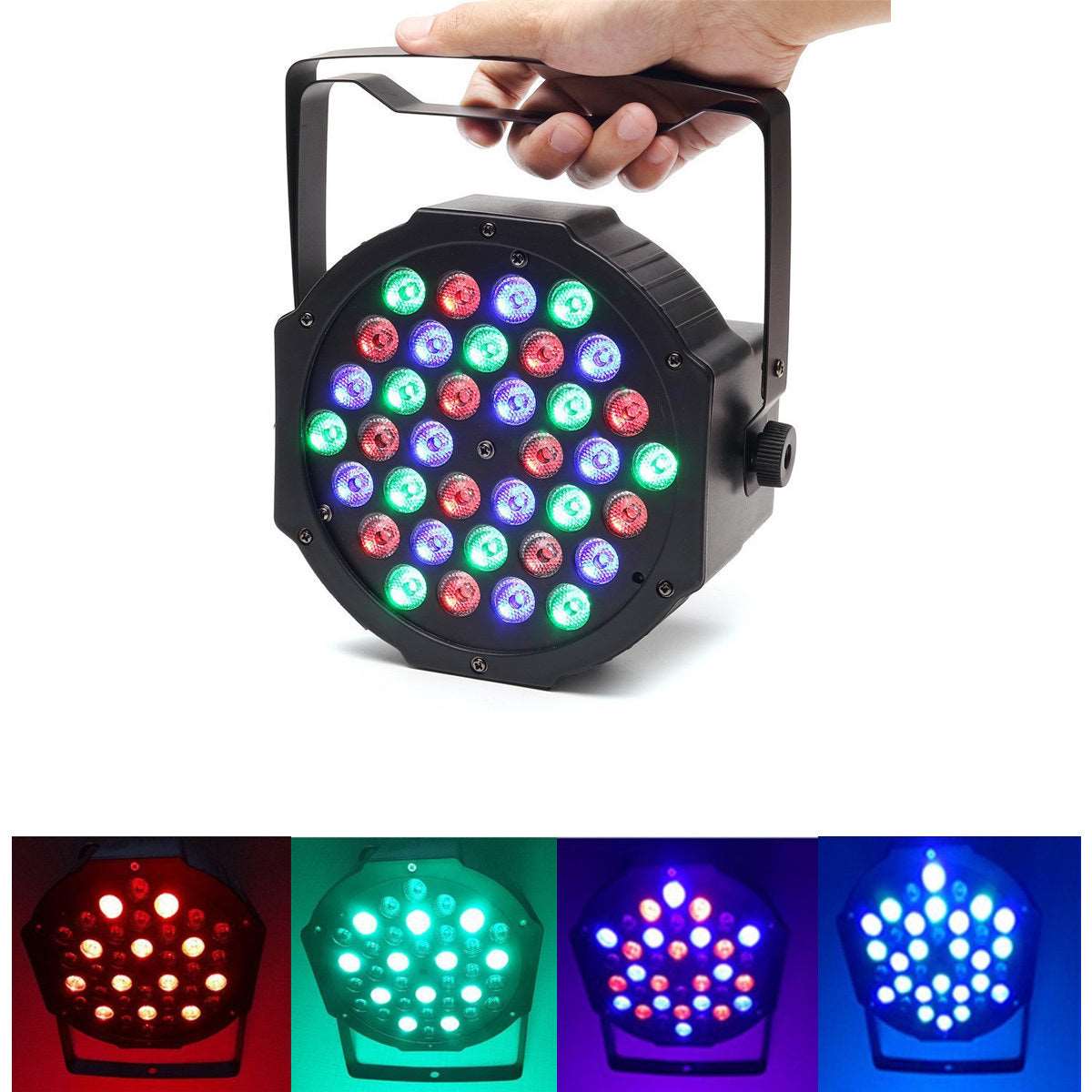 36W RGB LED Stage  Light  PAR DMX-512 Light Projector Party DJ Light