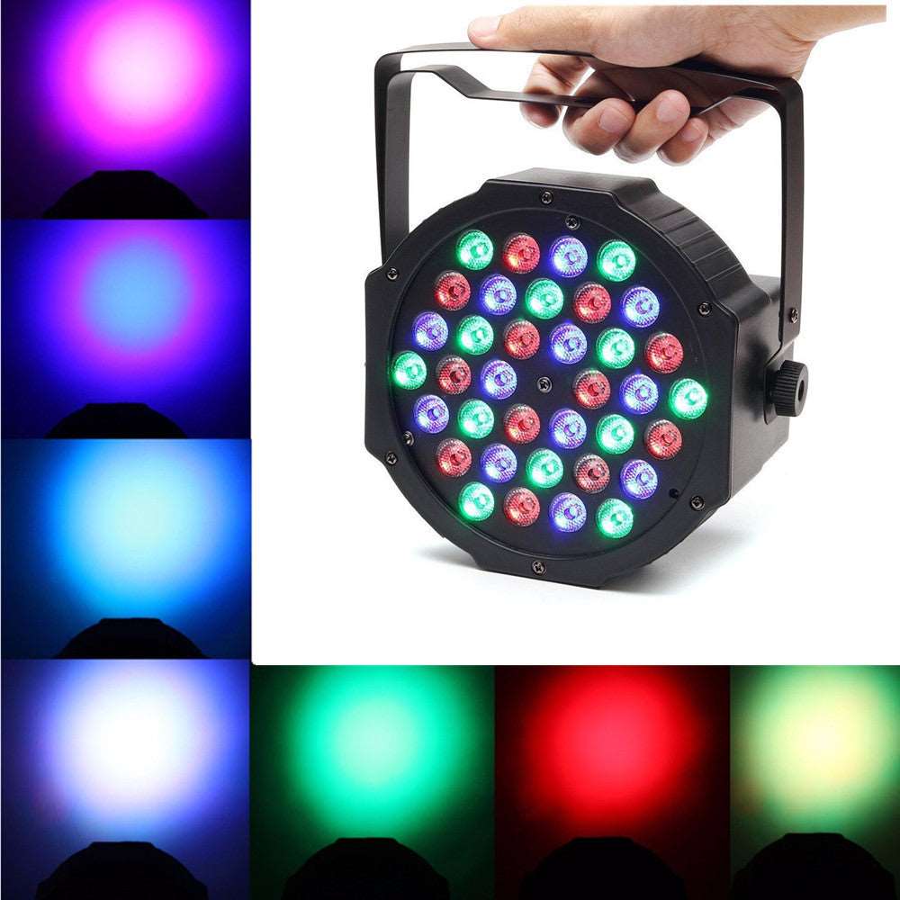 36W RGB LED Stage  Light  PAR DMX-512 Light Projector Party DJ Light