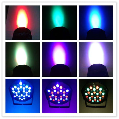 36W RGB LED Stage  Light  PAR DMX-512 Light Projector Party DJ Light