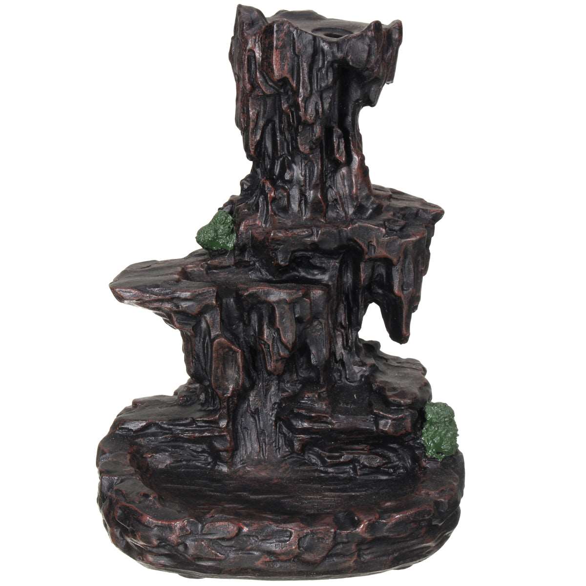 Backflow Incense Cone Burner Censer Holder Mountain Waterfall Stream Home Fragrant Furnace Decor