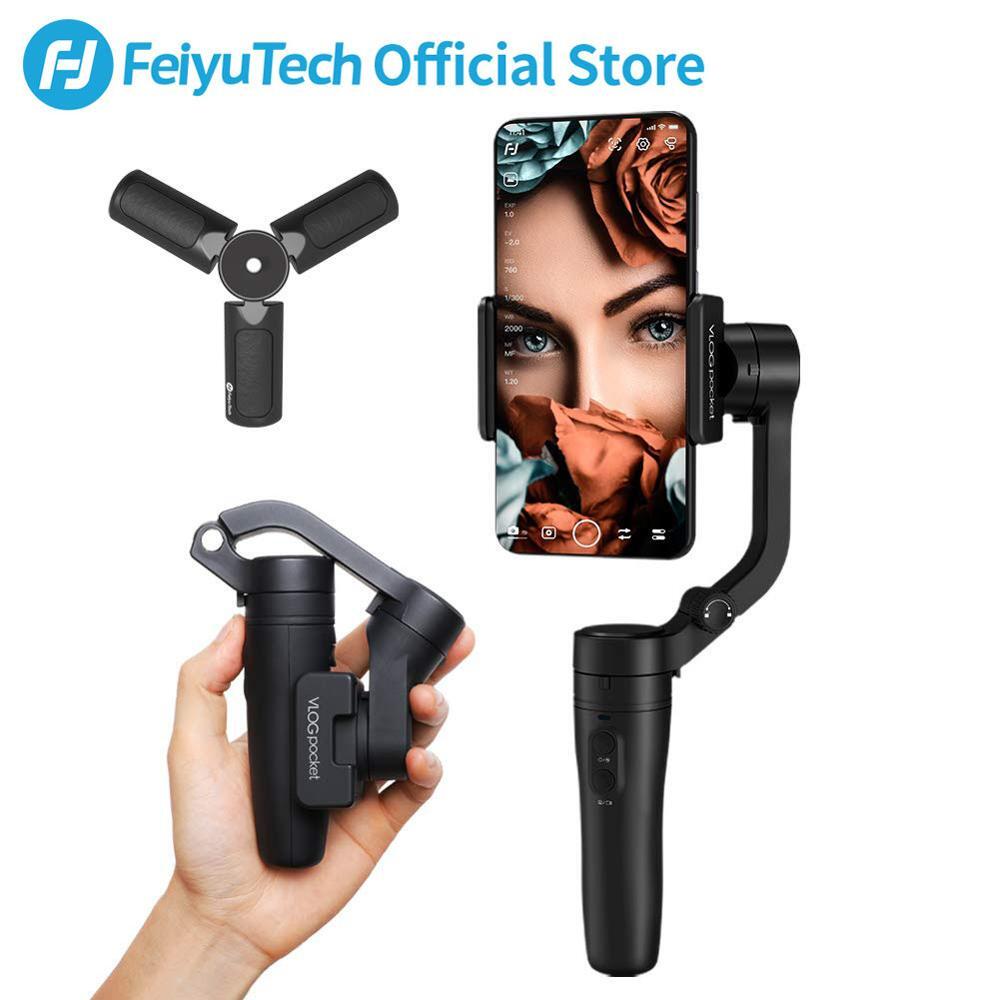 Handheld Vlog Phone Holder MINI 3-Axis Smartphone Gimbal Stabilizer for  Mainstream Mobile Phone black