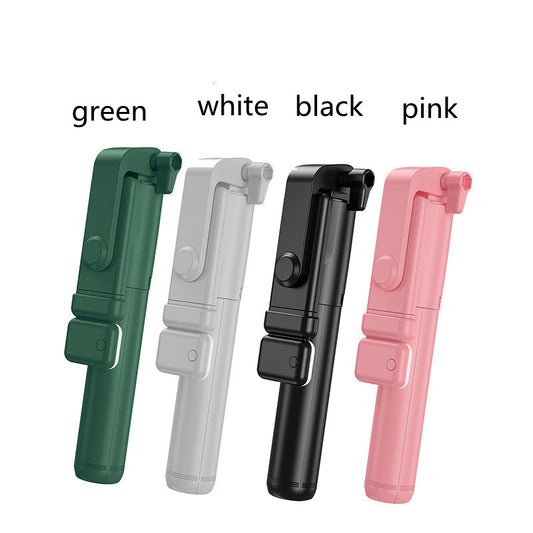 Color: Verde, estilo: Sin selfie stick - Compatible con Apple, Bluetooth Luz de relleno Selfie Stick Outdoor Live Broadcast Soporte para teléfono con trípode integrado