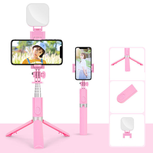 style: D, power: USB - New Aluminum Alloy Wireless Bluetooth Camera Photography Folding Selfie Stick