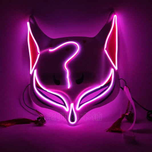 Color: Pink1 - Fox LED headgear