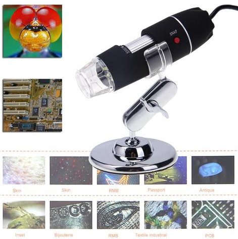 Portable usb digital electronic microscope 8 led magnifier 1000x video camera repair tool usb gadget