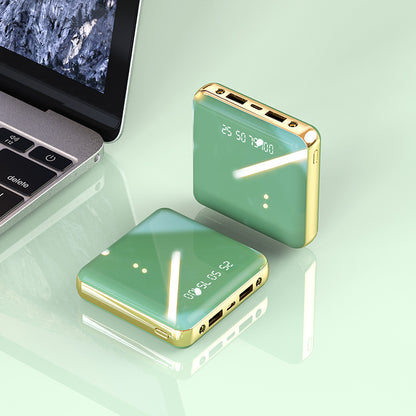 Color: Green, Style: 20000mAh - Mirror portable mobile phone power bank