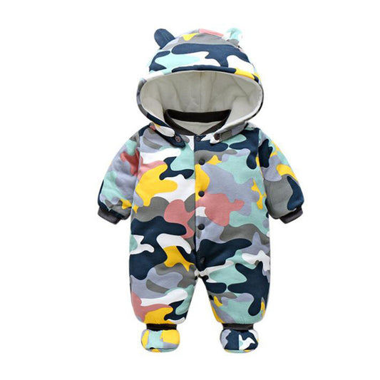 Color: 13 stytle, Size: 3m - The baby thickens the onesie