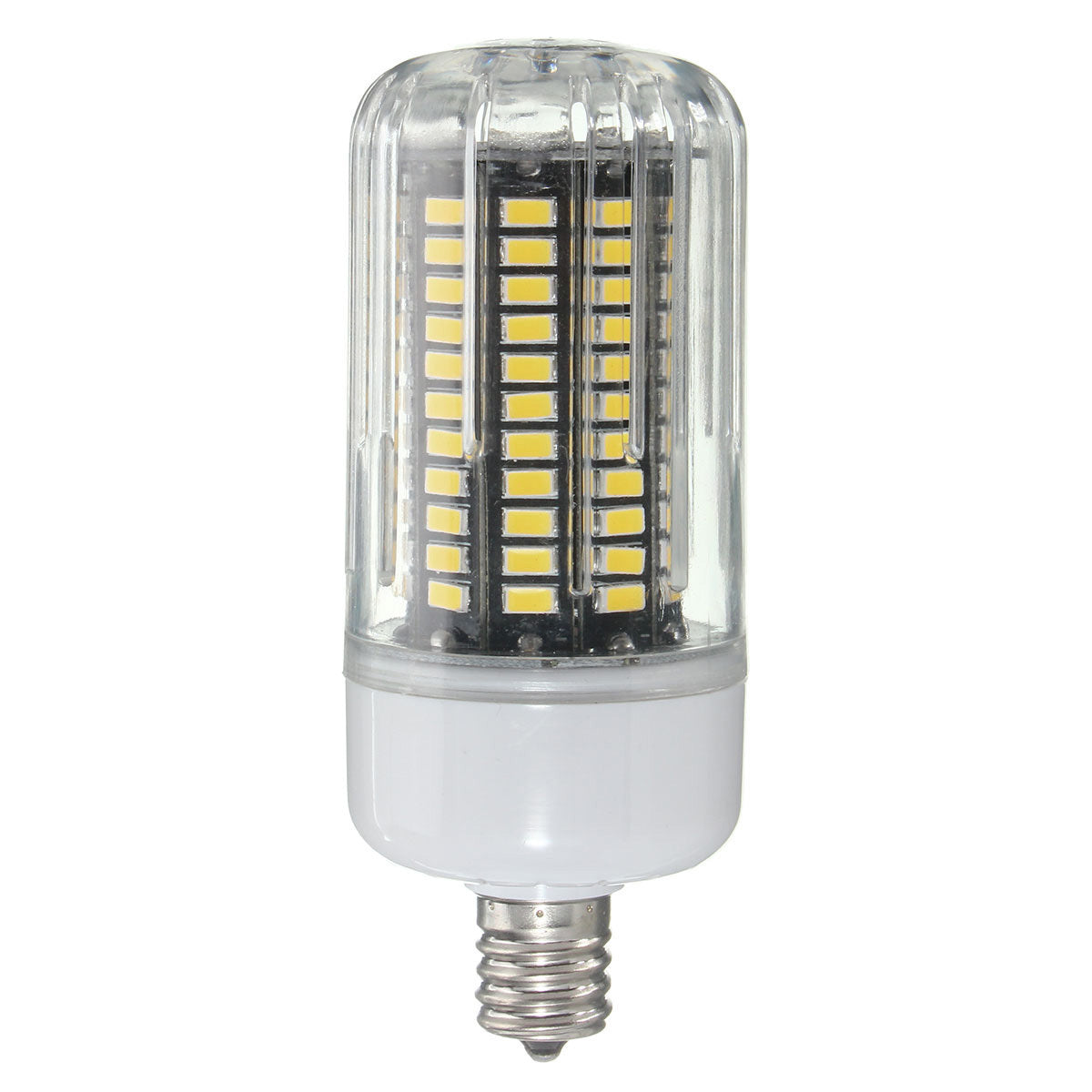 E27 E14 E12E E17 B22 15W 130 SMD 5736 LED प्योर व्हाइट वार्म व्हाइट कवर कॉर्न बल्ब AC85-265V