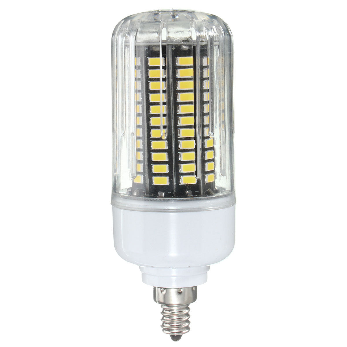 E27 E14 E12E E17 B22 15W 130 SMD 5736 LED प्योर व्हाइट वार्म व्हाइट कवर कॉर्न बल्ब AC85-265V