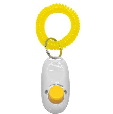 Dog Clicker Training Trainer With Key Ring And Wrist Strap In 7 Colors