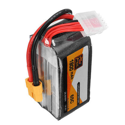 ZOP Power 14.8V 1800mAh 65C 4S Lipo Battery XT60 Plug For RC FPV Racing Drone