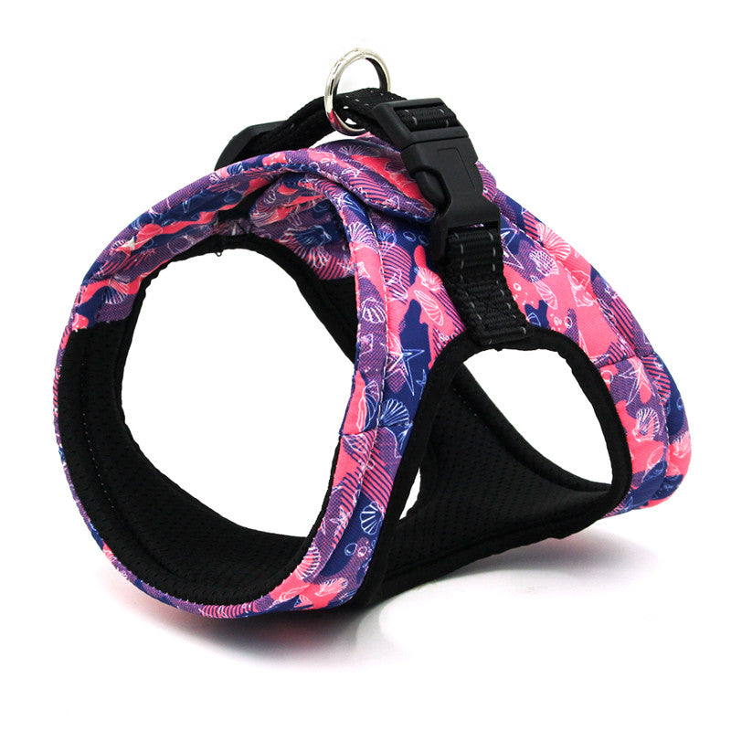 Color: Pink, Size: S - Dog Traction Vest