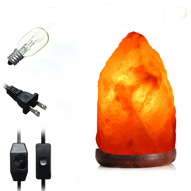 18 X 12CM Himalayan Glow Hand Carved Natural Crystal Salt Night Lamp Table Light With Dimmer Switch