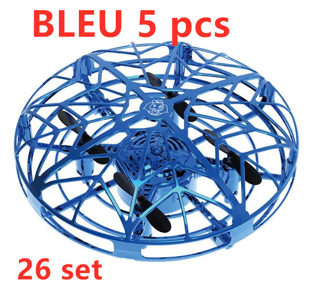 Color: 26 set - Flying Helicopter Mini Drone UFO RC Drone Infraed Induction Aircraft