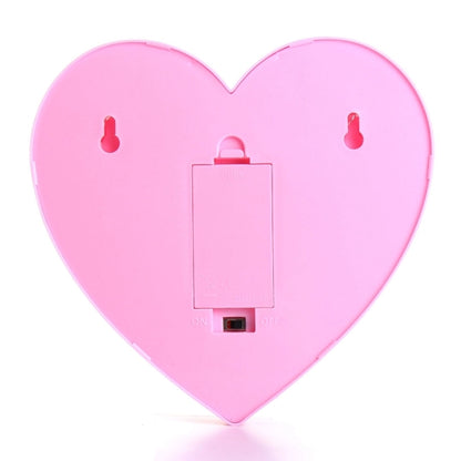 Cute 11 LED Marquee Heart Night Light Battery Lamp Baby Kids Bedroom Home Decor