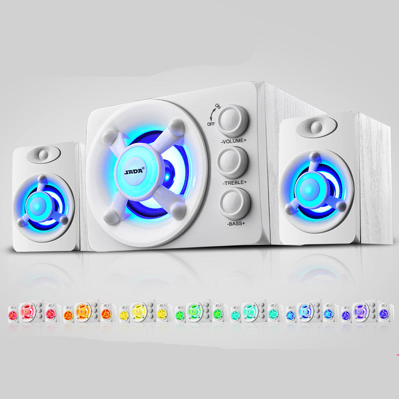 Color: White, Style: Standard - Desktop home speakers