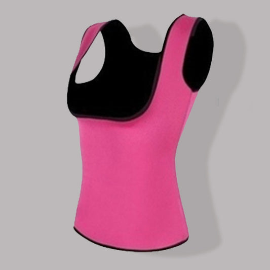 Color: Pink, Size: XL - Abdomen fat burning vest