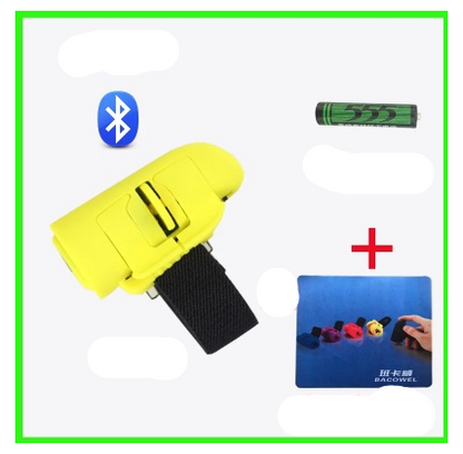 Color: Yellow, Style: 2style - 2.4G wireless ring photoelectric lazy business micro creative mini cute sofa USB wireless mouse