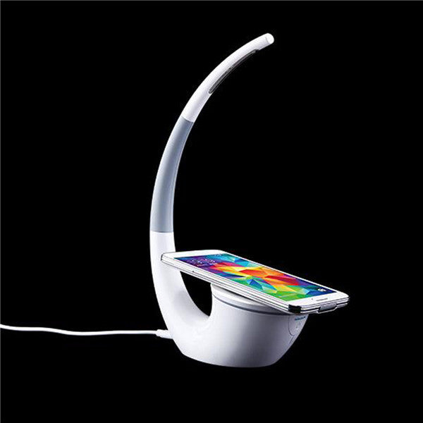 Phantom QI Intelligent Energy Save Wireless Charger Table Lamp for Apple Samsung S6 iWatch