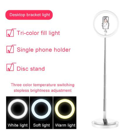 Color: White - Selfie Ring Light LED Portable For Youtube Vlog Live Photo