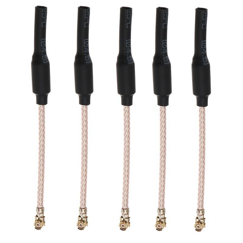 5 uds HGLRC 9cm 90mm 5,8G 2dBi U.FL IPEX IPX Omni direccional lineal latón FPV antena RG178 para RC Drone