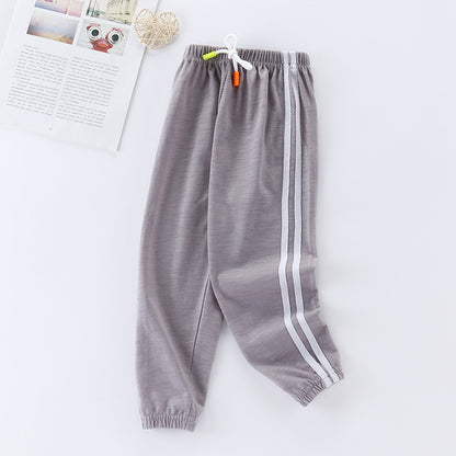 Color: Grey, Size: 130cm - Anti-mosquito bloomers for children