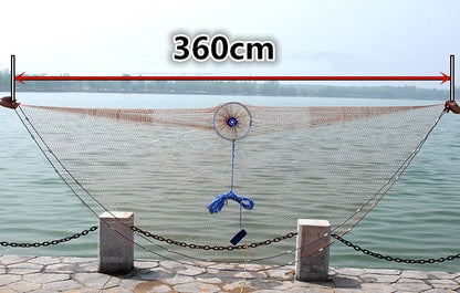 Color: Coffee, Size: 3.6M - Fishing Net Tool