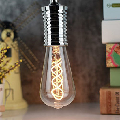 E27 4W ST64 Edison Dimmable Clear Gold Warm White Retro Edison LED Light Bulb AC110-130V AC220-240V