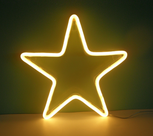 style: F star large - Led neon lights hanging wall decorative lights opening neon lights