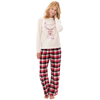 Color: Adult female, Size: L - Christmas plaid parent-child