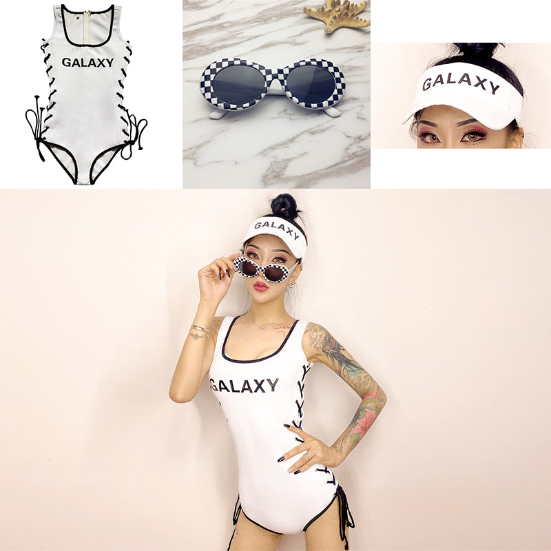 Color: 3pcs a set, Size: M - Clothing white strappy one-piece