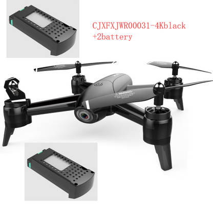 Color: 4Kblack+2battery - Aerial drone