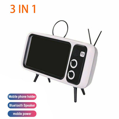 Retro TV Bluetooth Speaker Phone Holder