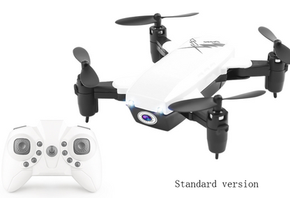 Color: White, Style: Standard version - D9 mini folding four-axis aircraft fixed height drone WIFI real-time aerial remote control aircraft s9