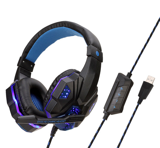 Color: Black blue B - headphones