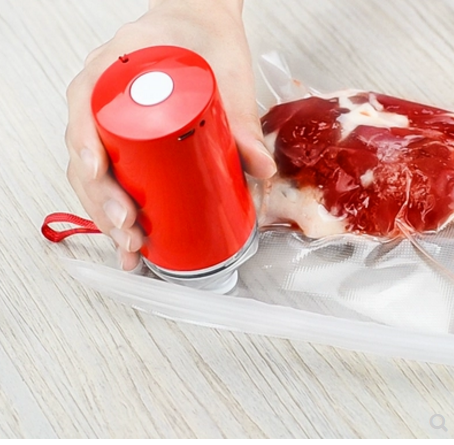 Color: Red - Handheld Vacuum Sealer Machine