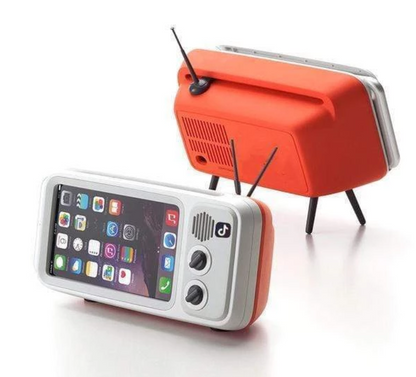 Retro TV Bluetooth Speaker Phone Holder