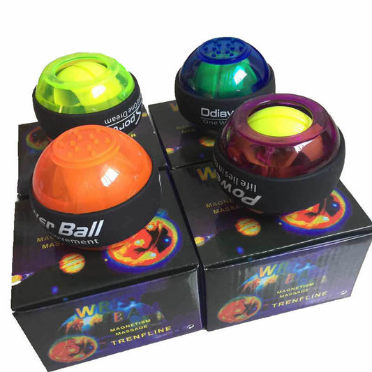 Color: green - Glowing Wrist Ball Finger Exercise Wrist Arm Strength Fitness Ball