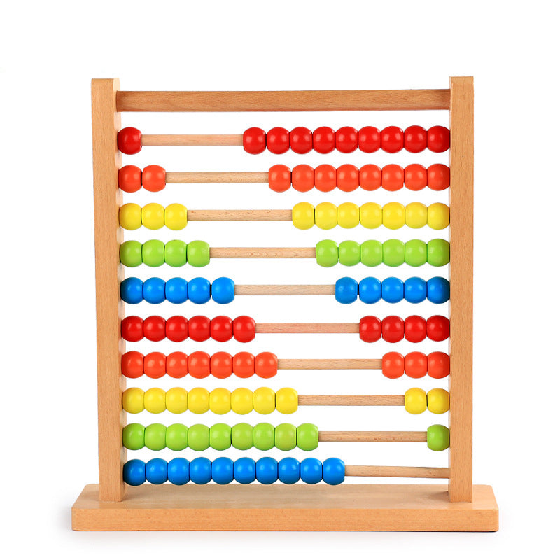 Children's wooden computing frame