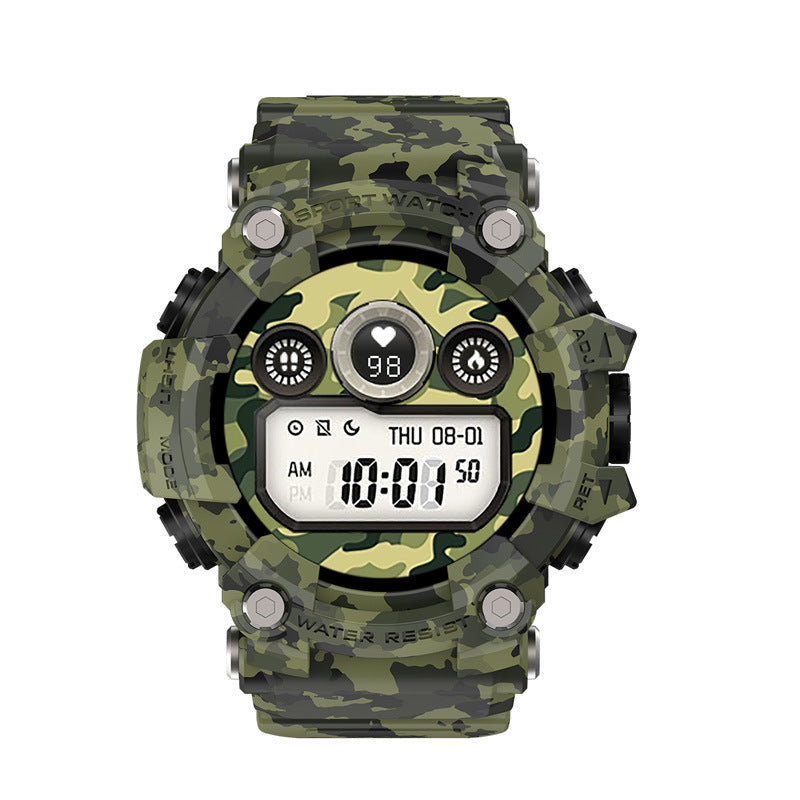 T6 Tactical Rugged Smart Watch Bracelet Waterproof 1.3 "