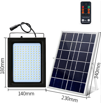 Size: D 230X30 - Annual 0 electricity fee solar flood light floodlight rural roof balcony garden street lighting