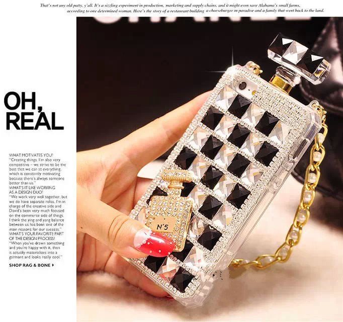 Color: Black white, Model: 7 8PLUS - Luxury Diamond Case TPU Rhinestone Bling Cover Coque