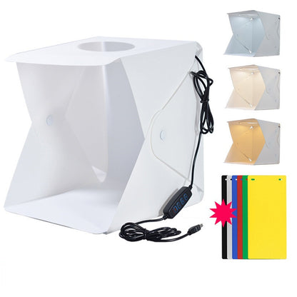 Folding Studio Adjustable Still Life Fill Light Shooting Soft Light Box with Six Color Back Cloth