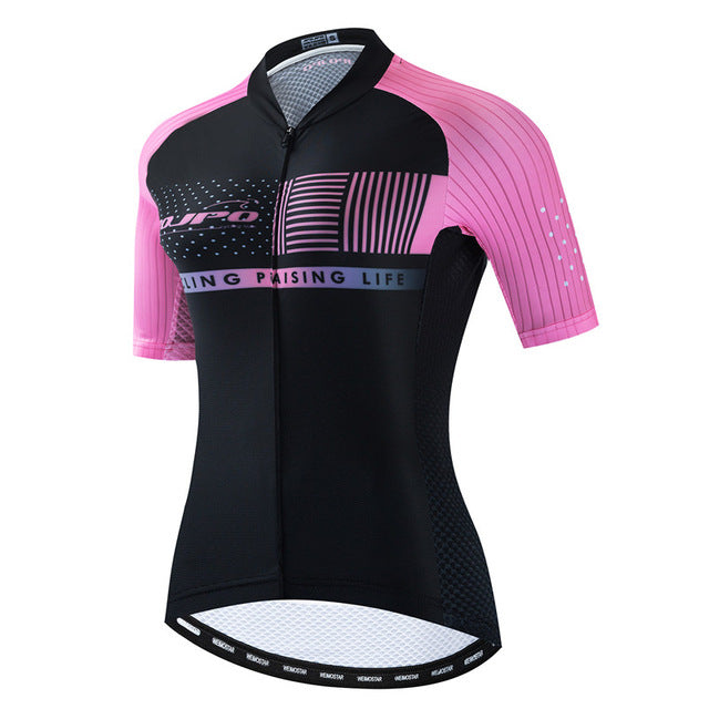 style: F, Size: L - Women Cycling Jersey Tops Summer Mountain Bicycle Clot