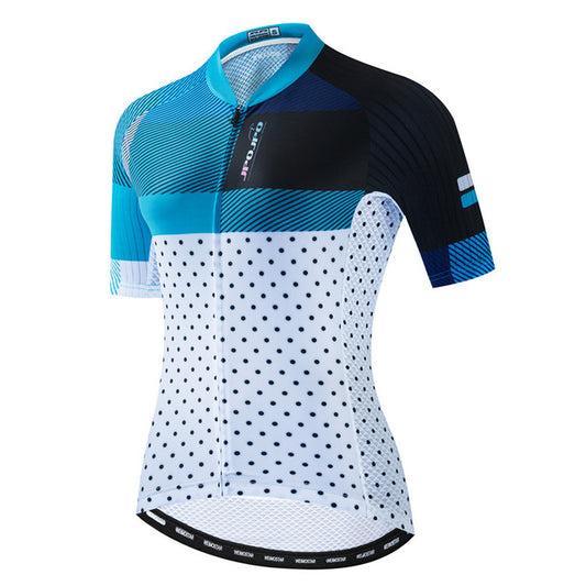 style: A, Size: M - Women Cycling Jersey Tops Summer Mountain Bicycle Clot