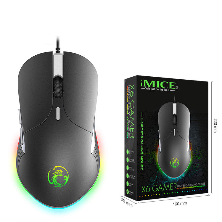 style: 3 - Colorful RGB Breathing Light Gaming Silent Gaming Mouse