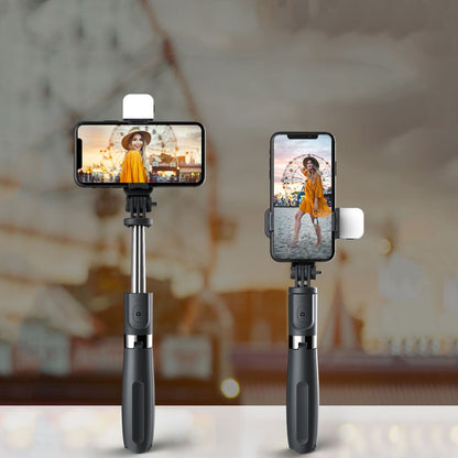 Compatible with Apple, Selfie Stick With Supplementary Light Three-Tone Light  Horizontal And Vertical Shot Tripod